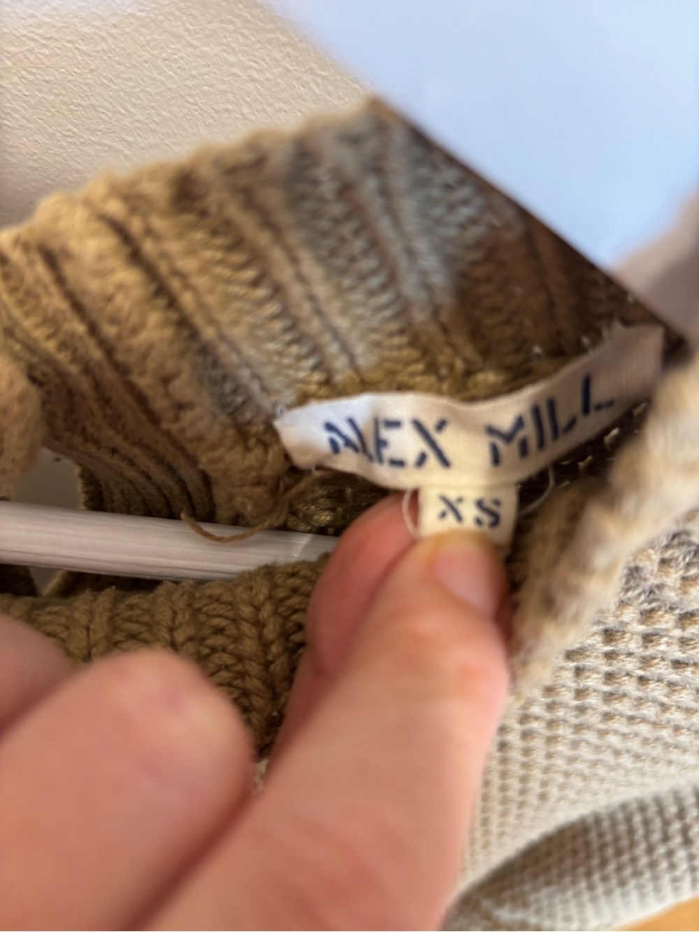 Alex Mill Button Back Sweater in Vintage Khaki - Picture 6 of 7